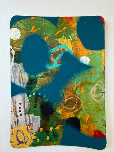 Aceo original artist trading - original,